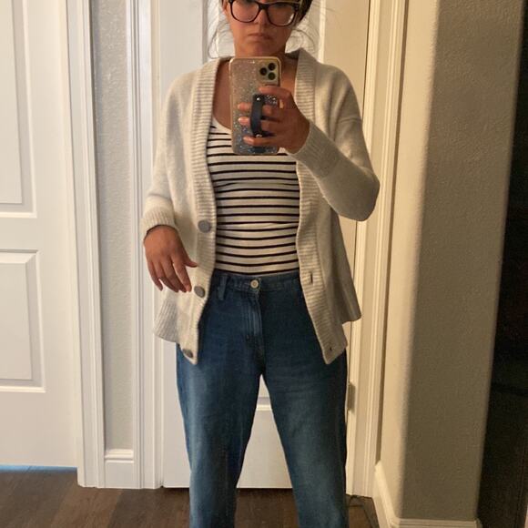 Allbirds merino wool grey the cardigan minimalist casual office size M - Picture 4 of 10